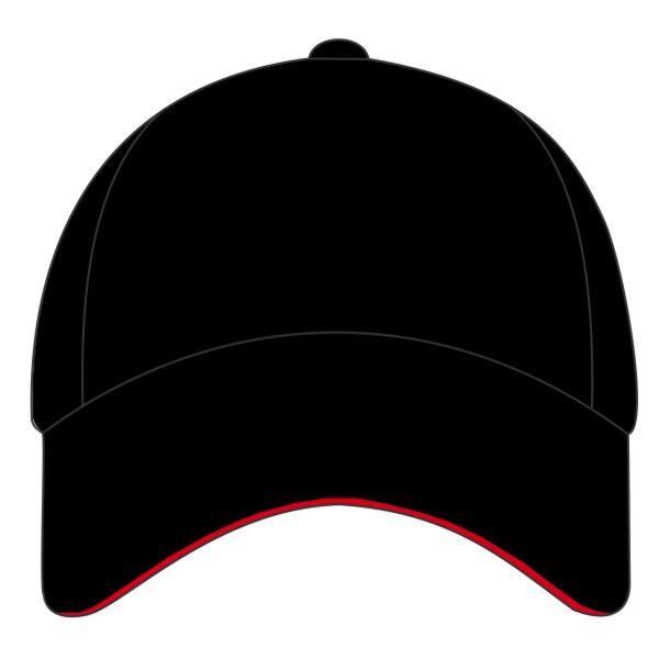 Pro-style heavy cotton cap with sandwich peak Thumbnail