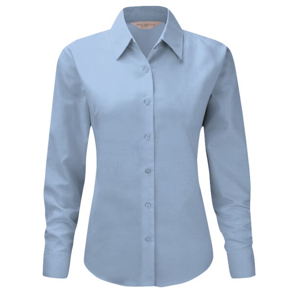Ladies' Long Sleeve Tailored Herringbone Shirt Thumbnail