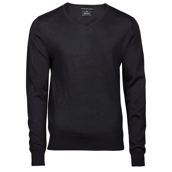 Men's V Neck Knitted Sweater Thumbnail